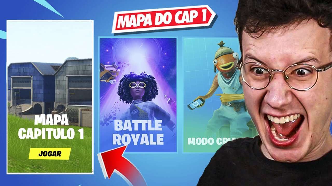 O MAPA DO CAPÍTULO 1 VOLTOU!! (FORTNITE MODO CRIATIVO)