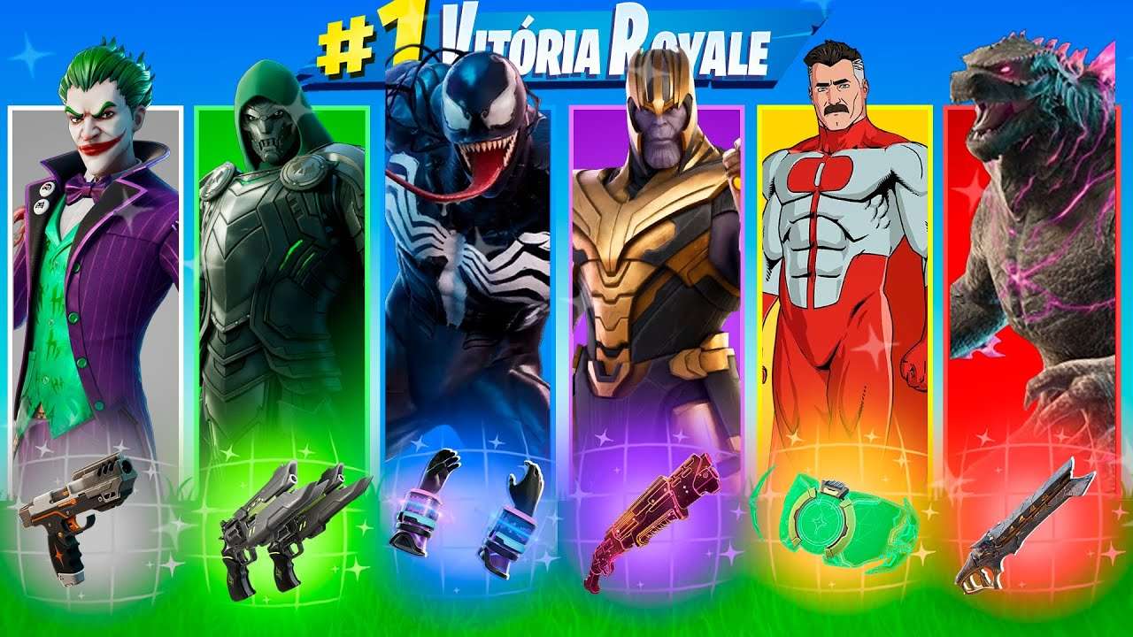Desafio *ALEATÓRIO* VILÕES Chefe Mítico no Fortnite!