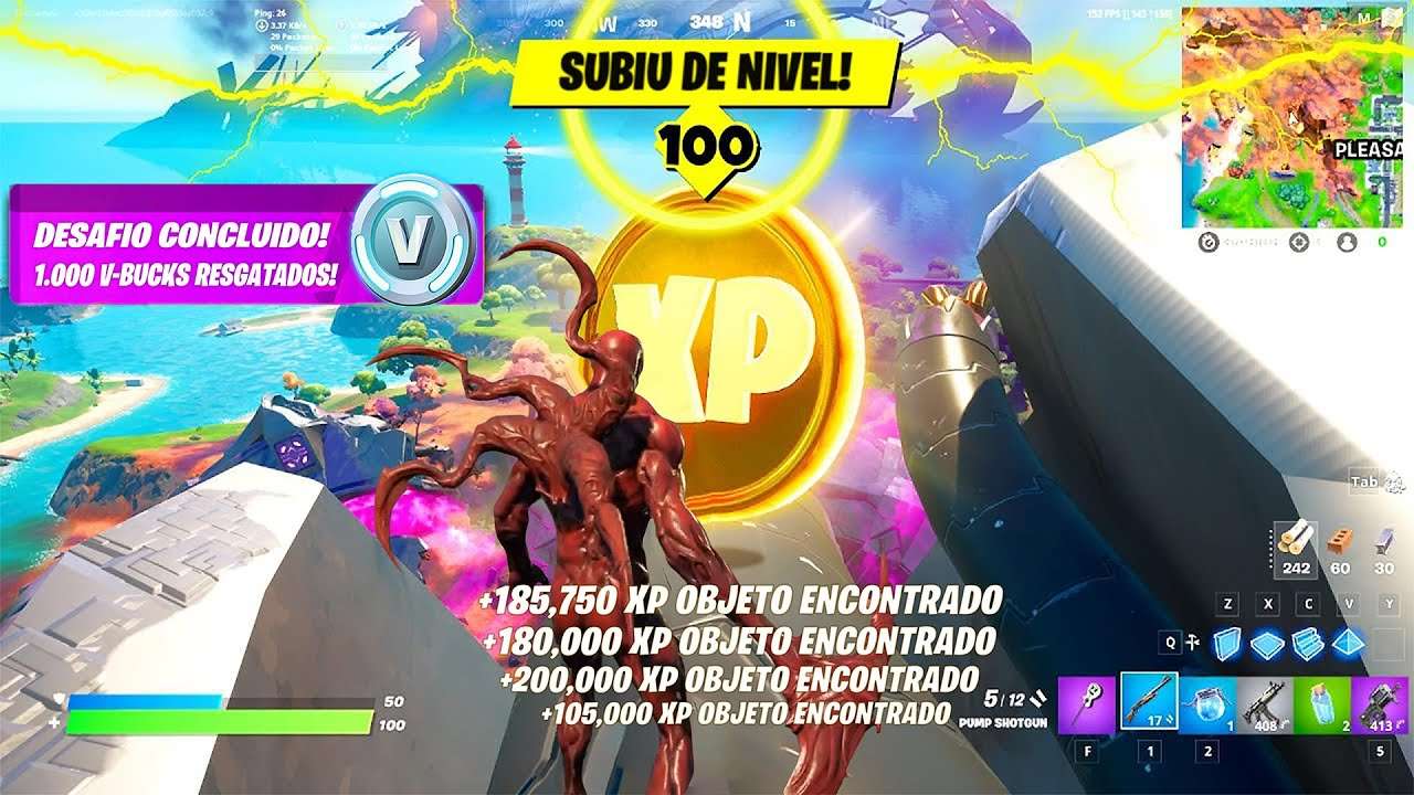 Como CHEGAR NO LEVEL 100 HOJE na Temporada 8 Fortnite (BUG XP INFINITO)
