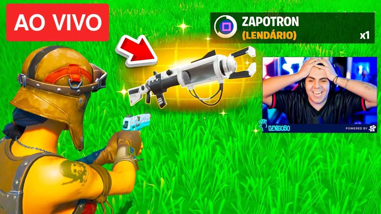 AO VIVO! 🔴 ZAPATRON VOLTOU AO FORTNITE | APOIE: DENGOSO