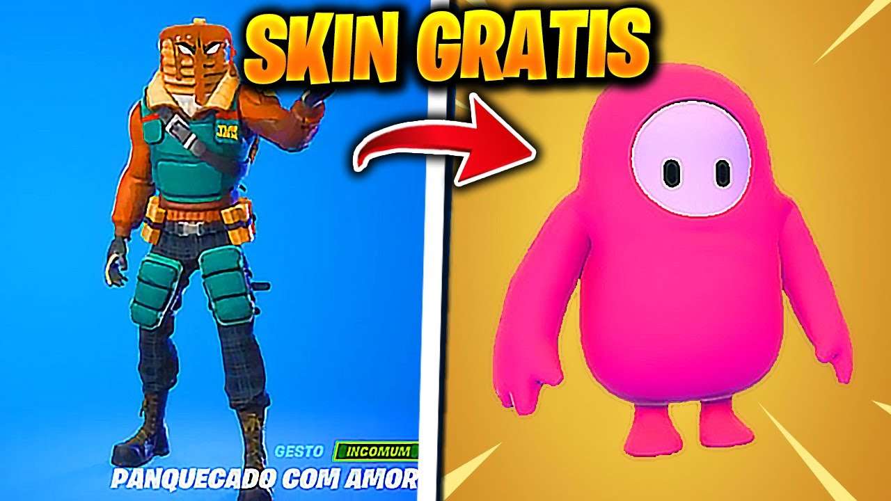 FORTNITE E FALL GUYS! SKIN DE GRAÇA PRA QUEM JOGAR AGORA!