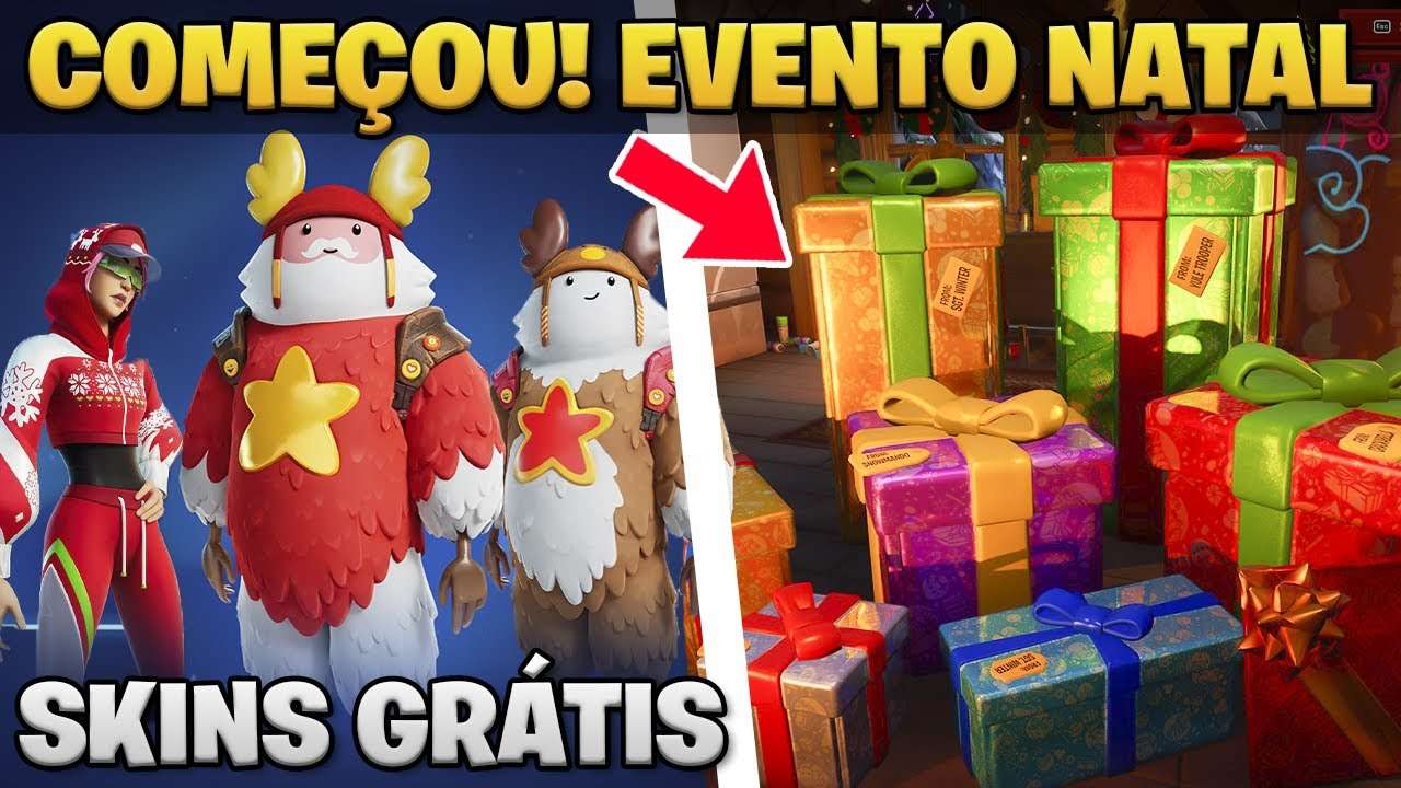 Natal chegou! Itens GRÁTIS + Martelo Mítico - Fortnite Capítulo 4