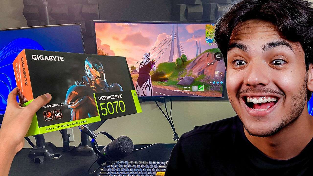 COMPREI UMA PLACA DE VIDEO PRA JOGAR FORTNITE