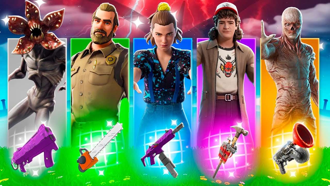 Desafio ALEATÓRIO de STRANGER THINGS no Fortnite!