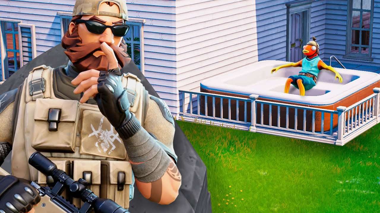 Fui Furtivo e um Soldado no Fortnite