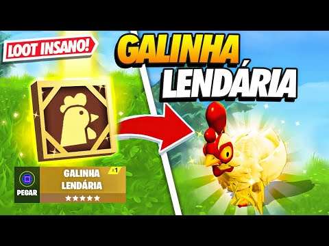 É POSSÍVEL GANHAR SÓ COM LOOT DA *NOVA* GALINHA LENDÁRIA? - FORTNITE