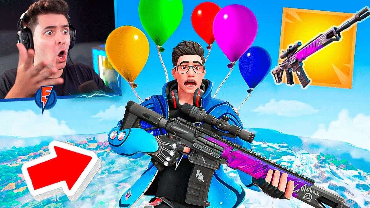 A NOVA SNIPER COM BALÕES CHEGOU NO FORTNITE!