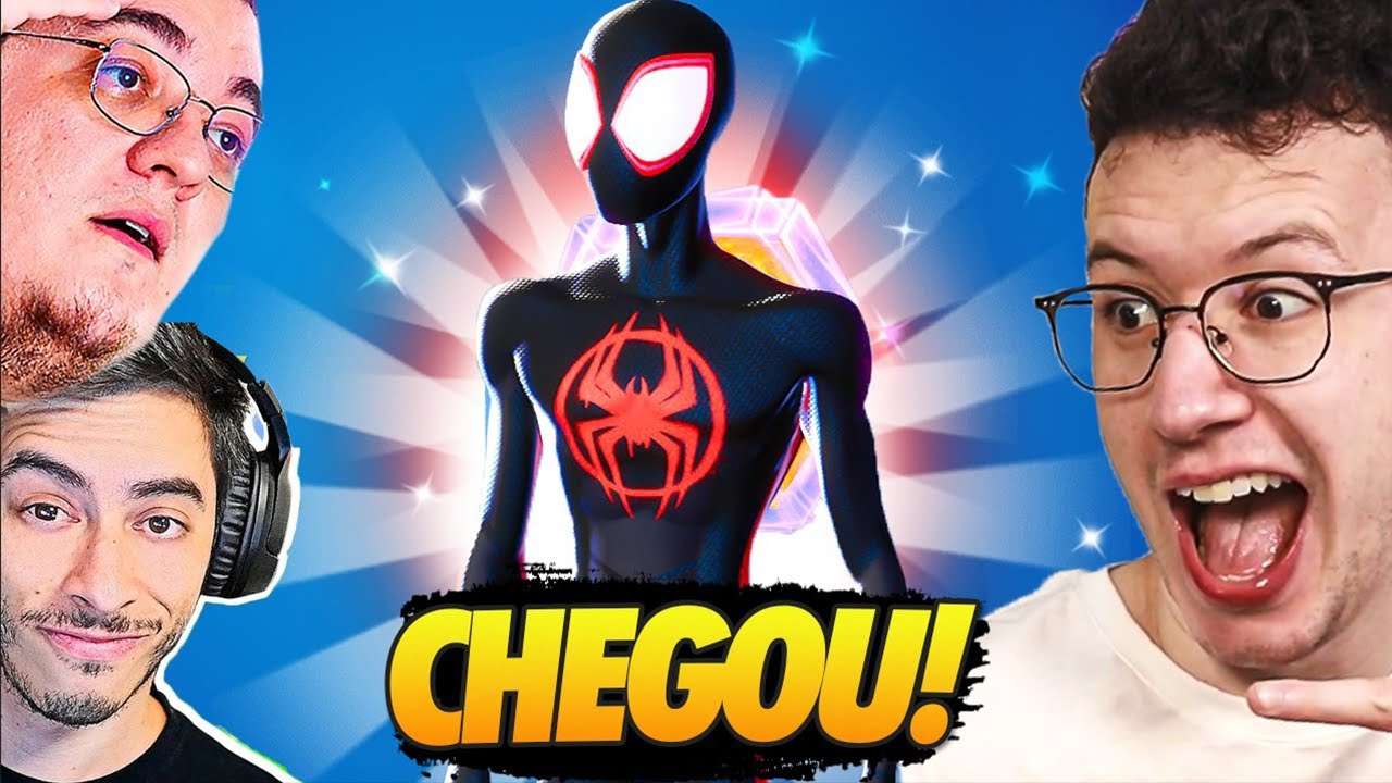 A SKIN DO MILES MORALES É INCRÍVEL! - FORTNITE ft. @Patriota & @MamuteLIVE