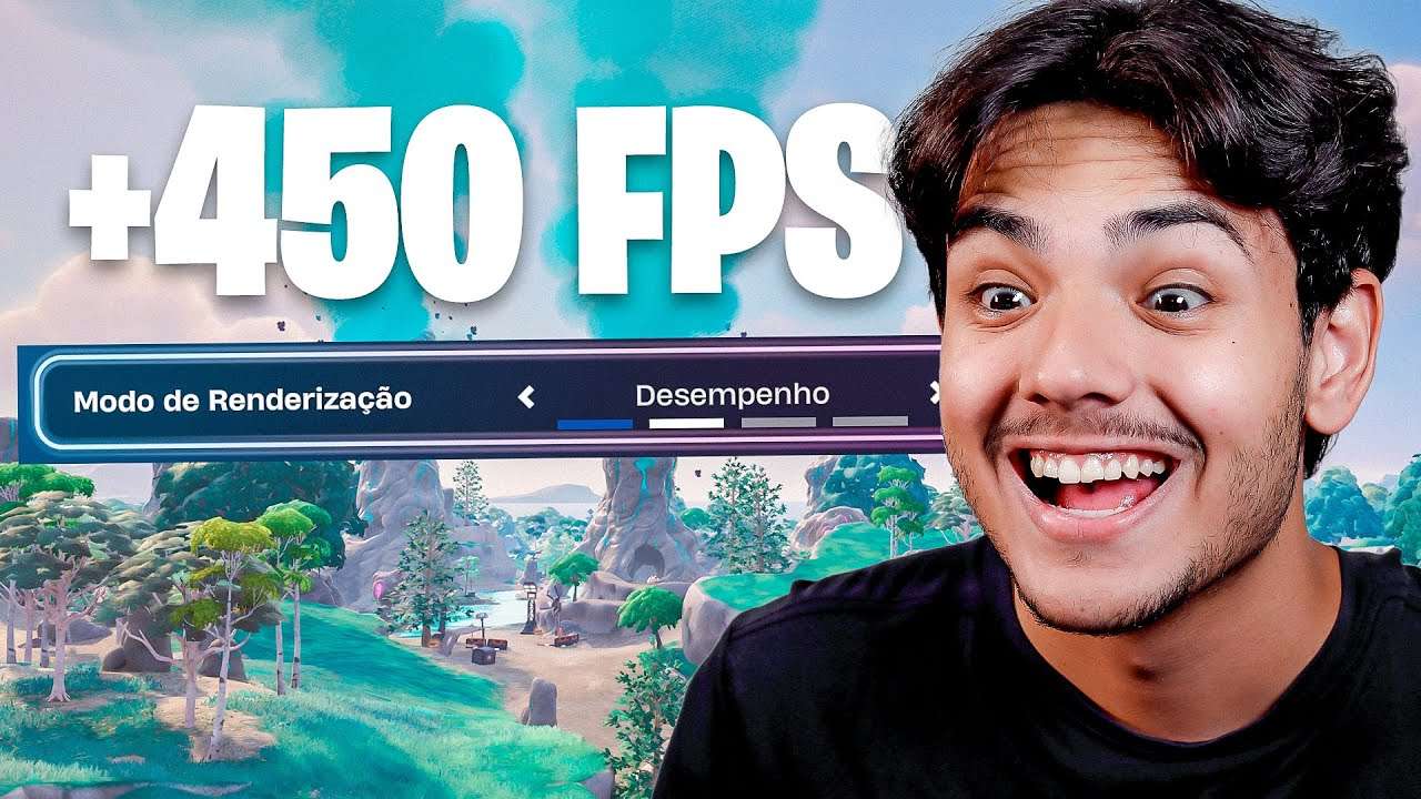 Testei o MODO DESEMPENHO do Fortnite!