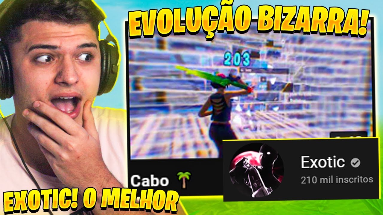 EXOTIC! A EVOLUÇÃO BIZARRA DE UM PLAYER SUPER RAPIDO NO FORTNITE...