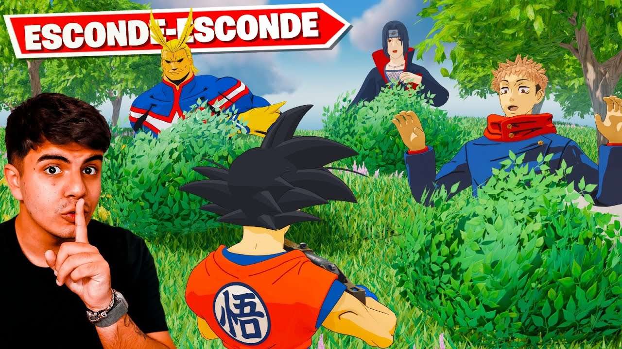 ESCONDE ESCONDE IMPOSSÍVEL DOS ANIMES NO FORTNITE!