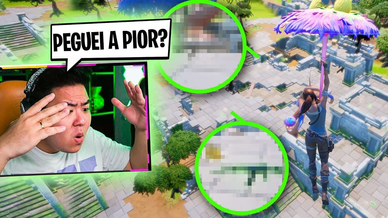 Fortnite... mas SÓ VALE a 1ª arma!! *SEM broto!*