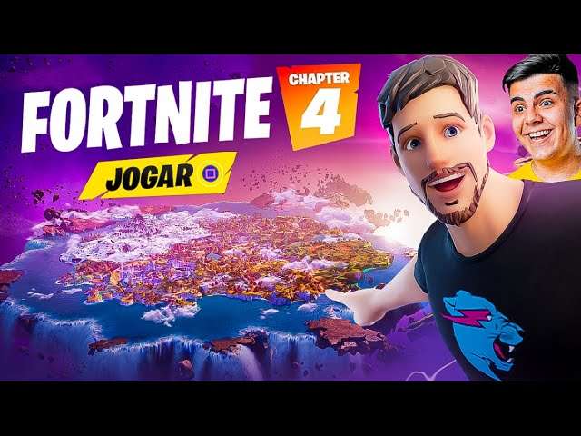 AGORA! 🔴 CAPÍTULO 4! NOVO MAPA, ITENS, SKINS + PASSE DE BATALHA! (Mr.Beast, Hulk e +)