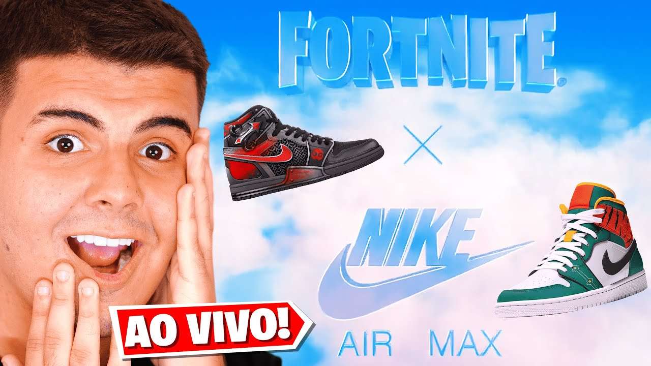 AO VIVO! 🔴  ATUALIZAÇÃO NIKE X FORTNITE CHEGOU AGORA!