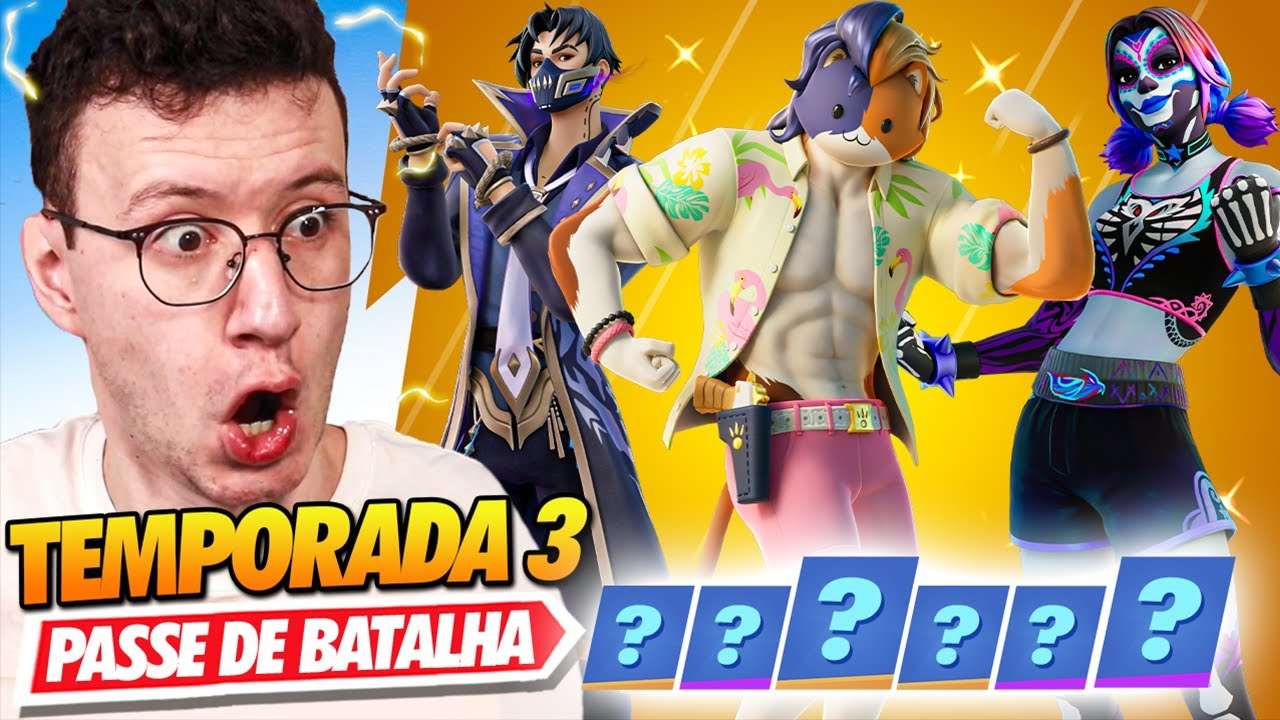 *NOVO* PASSE DE BATALHA - TEMPORADA 3 FORTNITE (TRANSFORMERS)