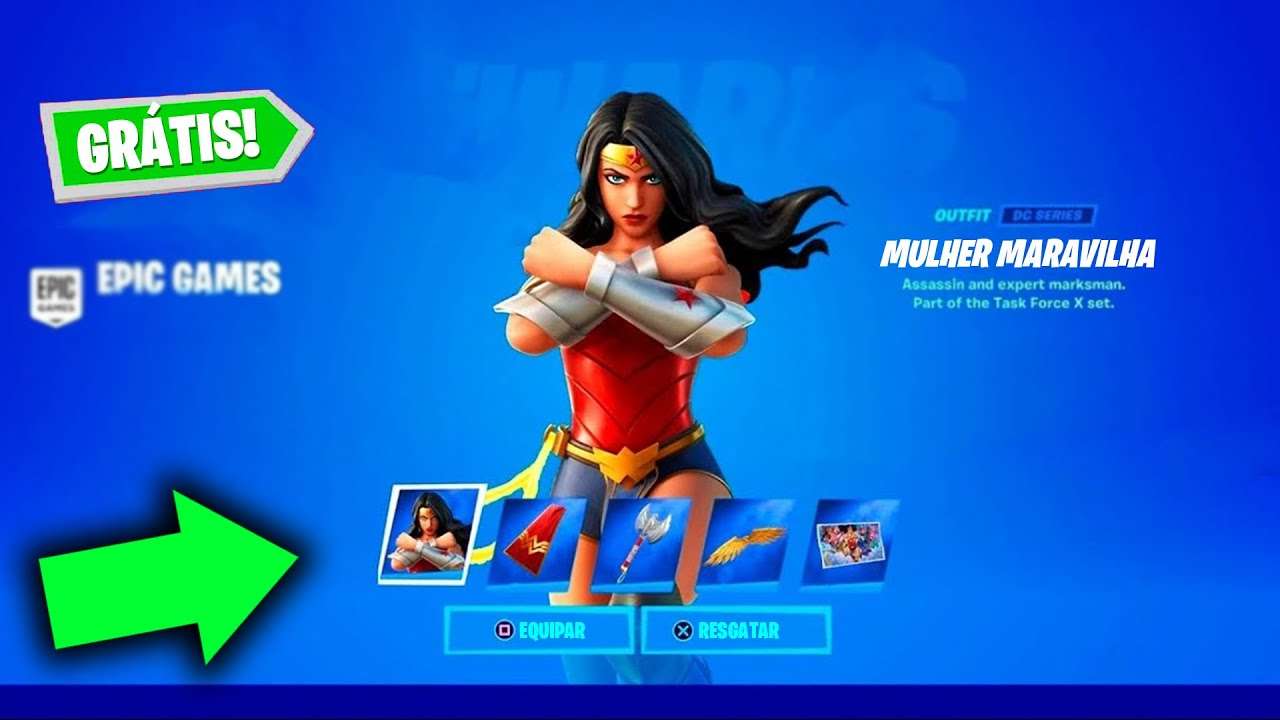 Como Resgatar a Skin da Mulher Maravilha GRÁTIS no Fortnite Antes da Hora