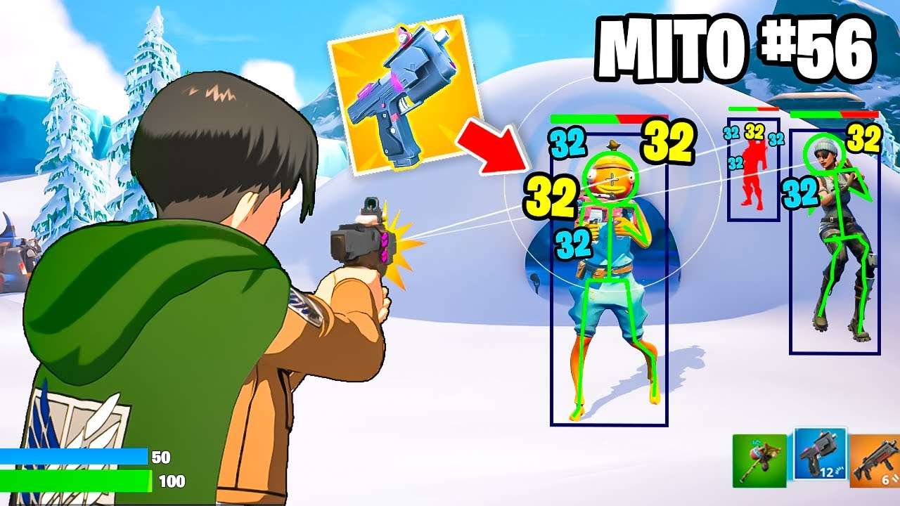 TESTEI OS MELHORES MITOS DA PISTOLA HACKER NO FORTNITE…