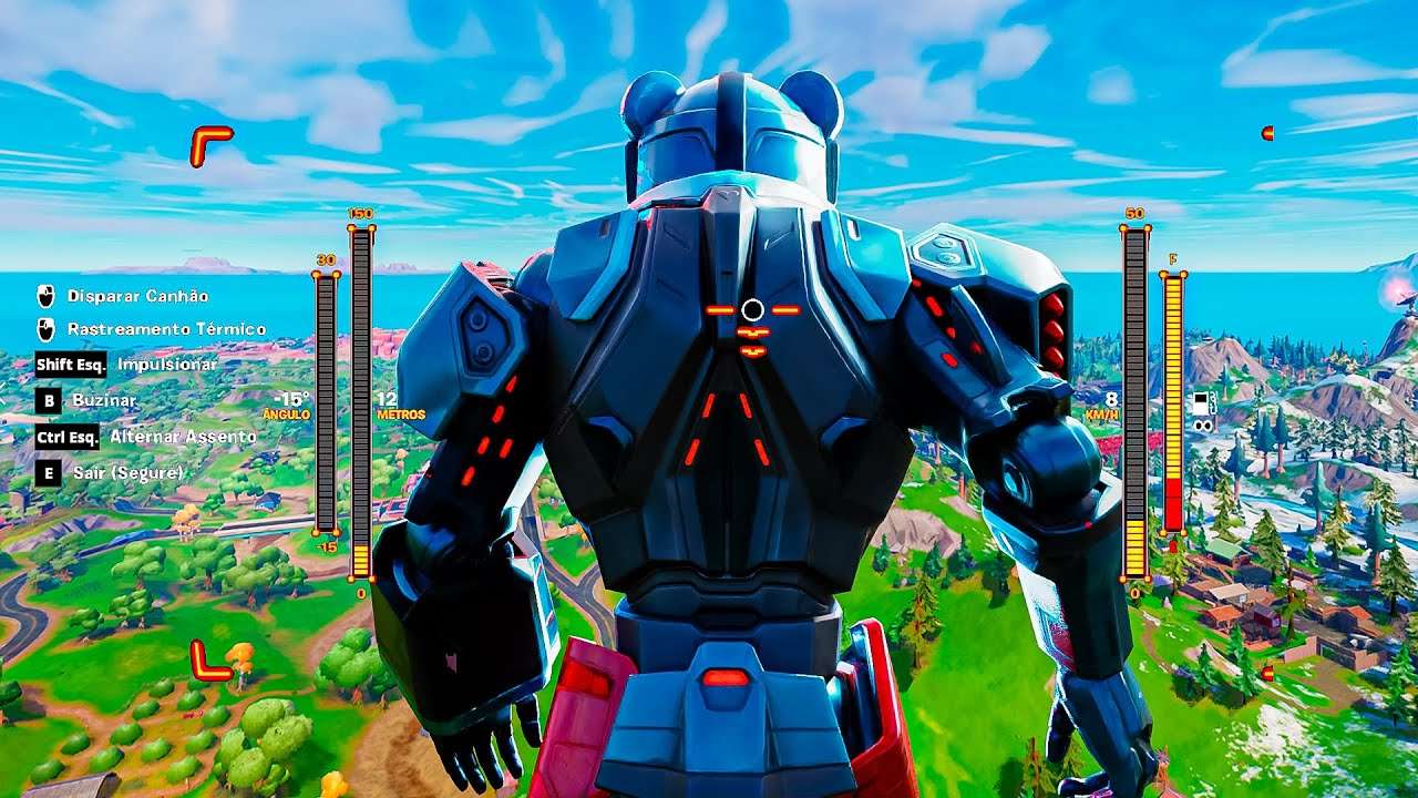 Controlei o MECHA ANTES da HORA no EVENTO Ao Vivo do Fortnite