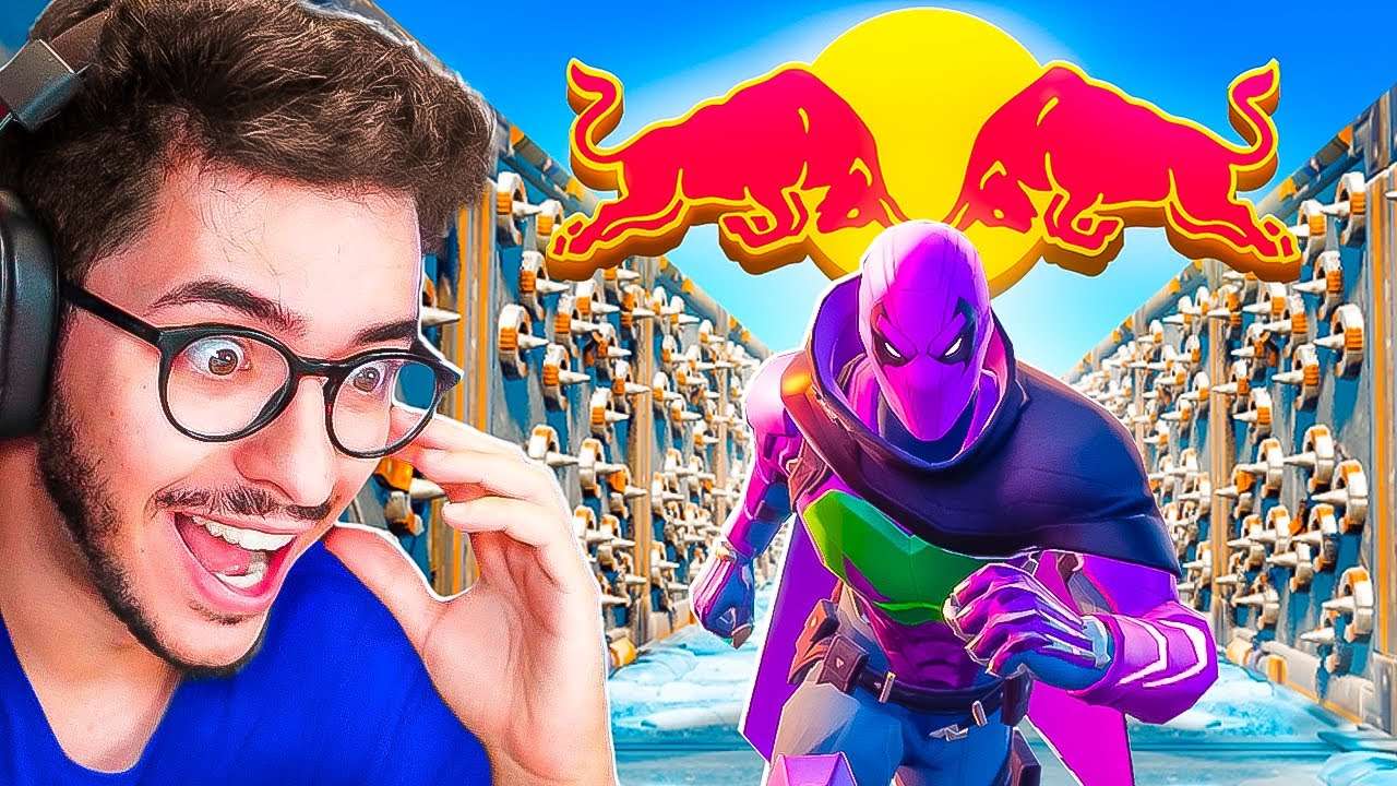 NOVO DEATHRUN DA RED BULL NO FORTNITE! #PITAYAENERGYRUN