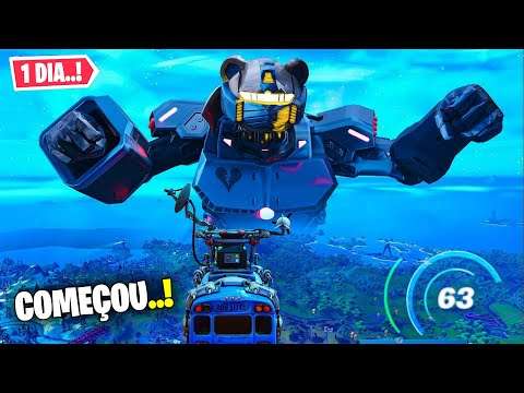 COMEÇOU! O ROBO GIGANTE ATIVOU O EVENTO AO VIVO FORTNITE TEMPORADA 3