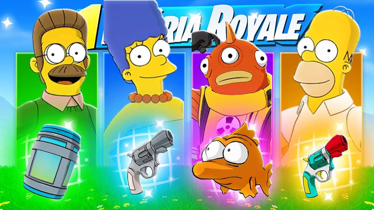 Desafio ALEATÓRIO da TEMPORADA dos SIMPSONS no Fortnite!