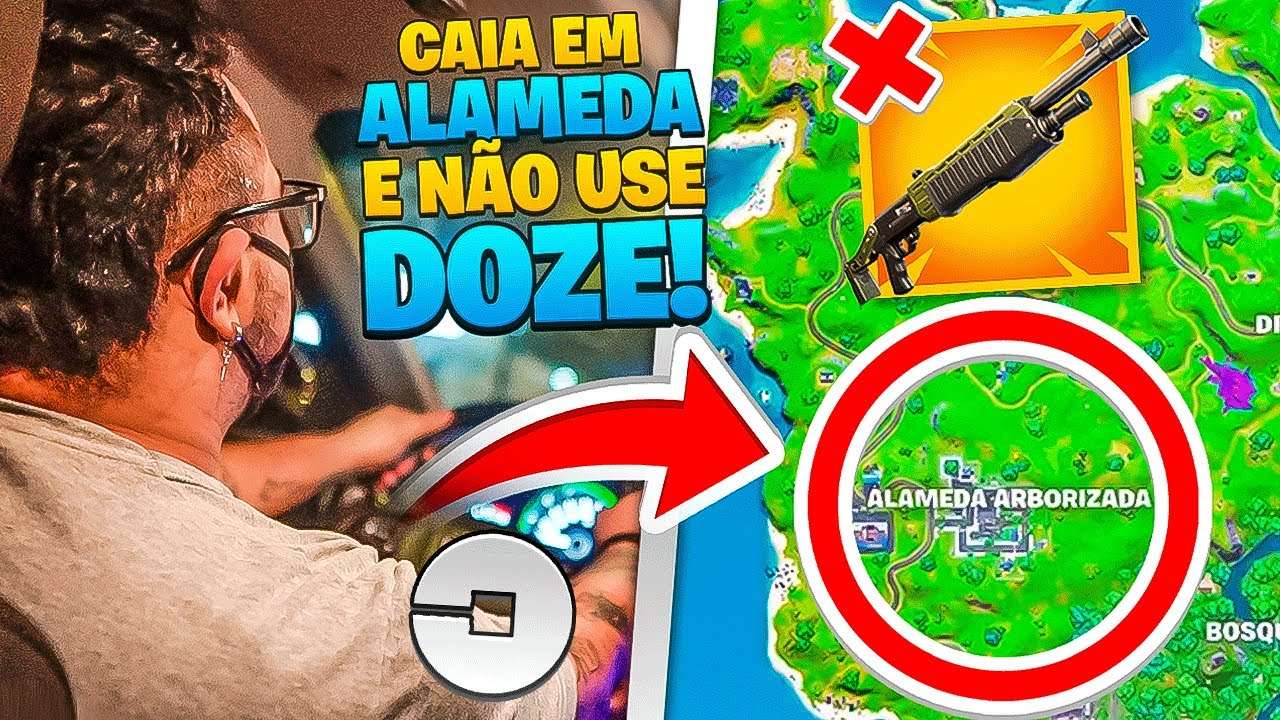 ELE MANDOU! UBER DECIDE TUDO QUE EU FAÇO NO FORTNITE!!