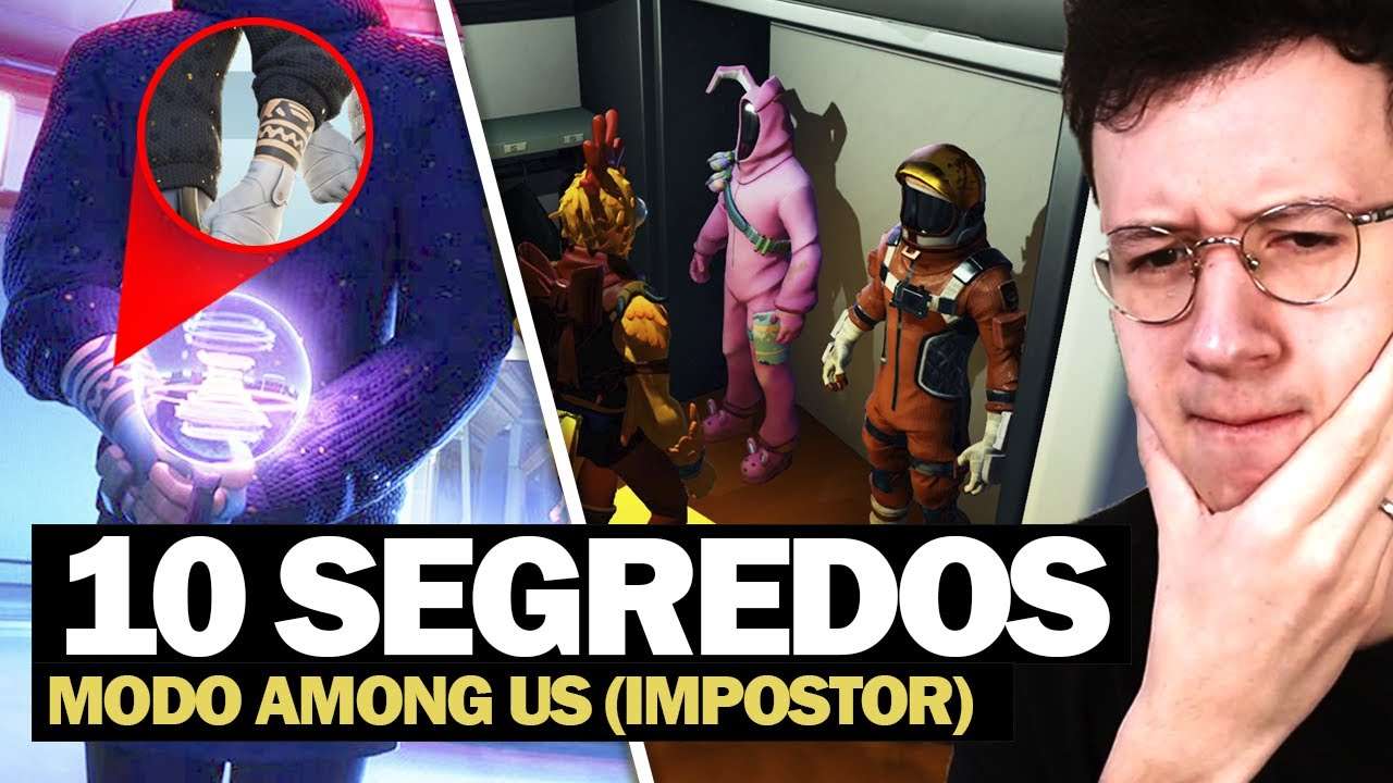 10 SEGREDOS QUE VC NÃO REPAROU NO MODO AMONG US - FORTNITE