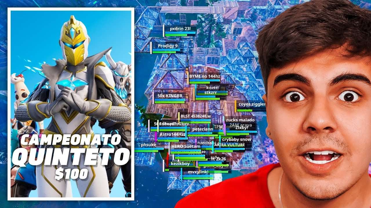O PRIMEIRO CAMPEONATO DE QUINTETOS DO FORTNITE ACONTECEU! 😱