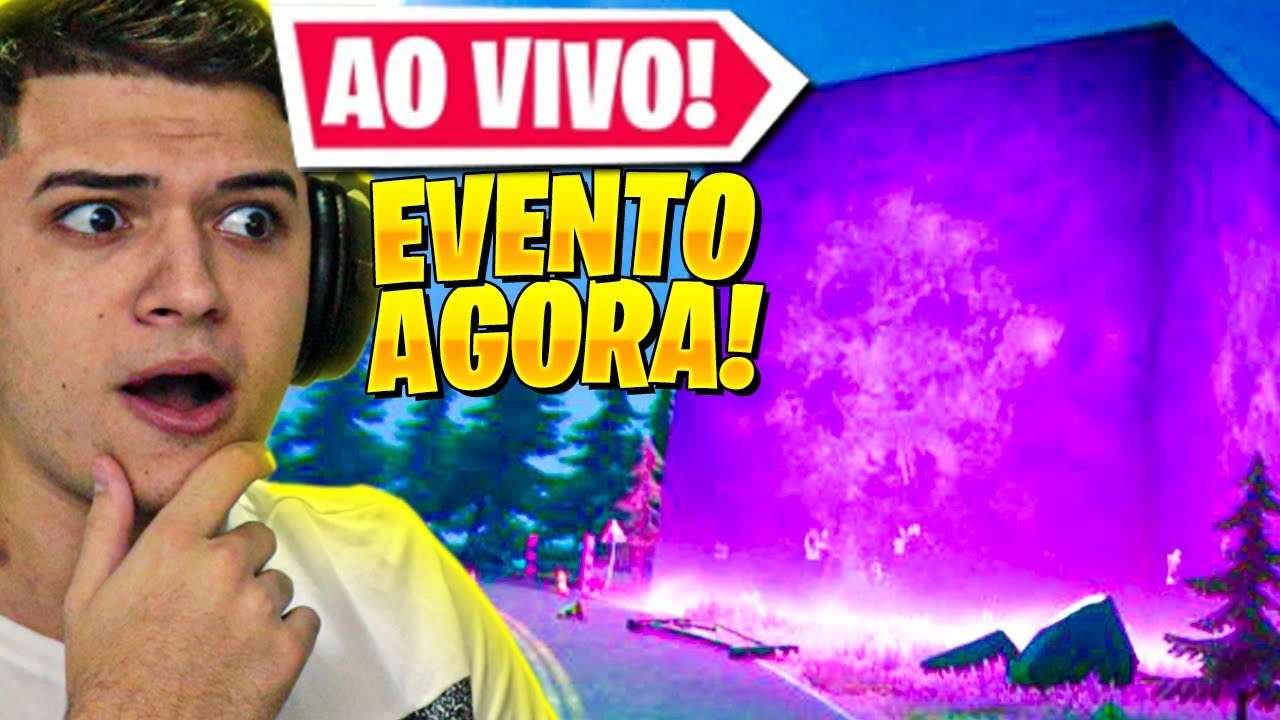 EVENTO AO VIVO AGORA!!! CORRE PRA ACOMPANHAR A NOVA TEMPORADA 8 DO FORTNITE! *EVENTO DO CUBO?*