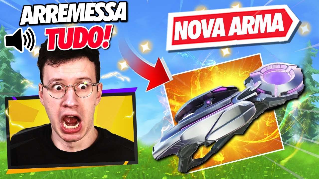 A *NOVA* ARMA ARREMESSA TUDO!! (quebrada?) - FORTNITE