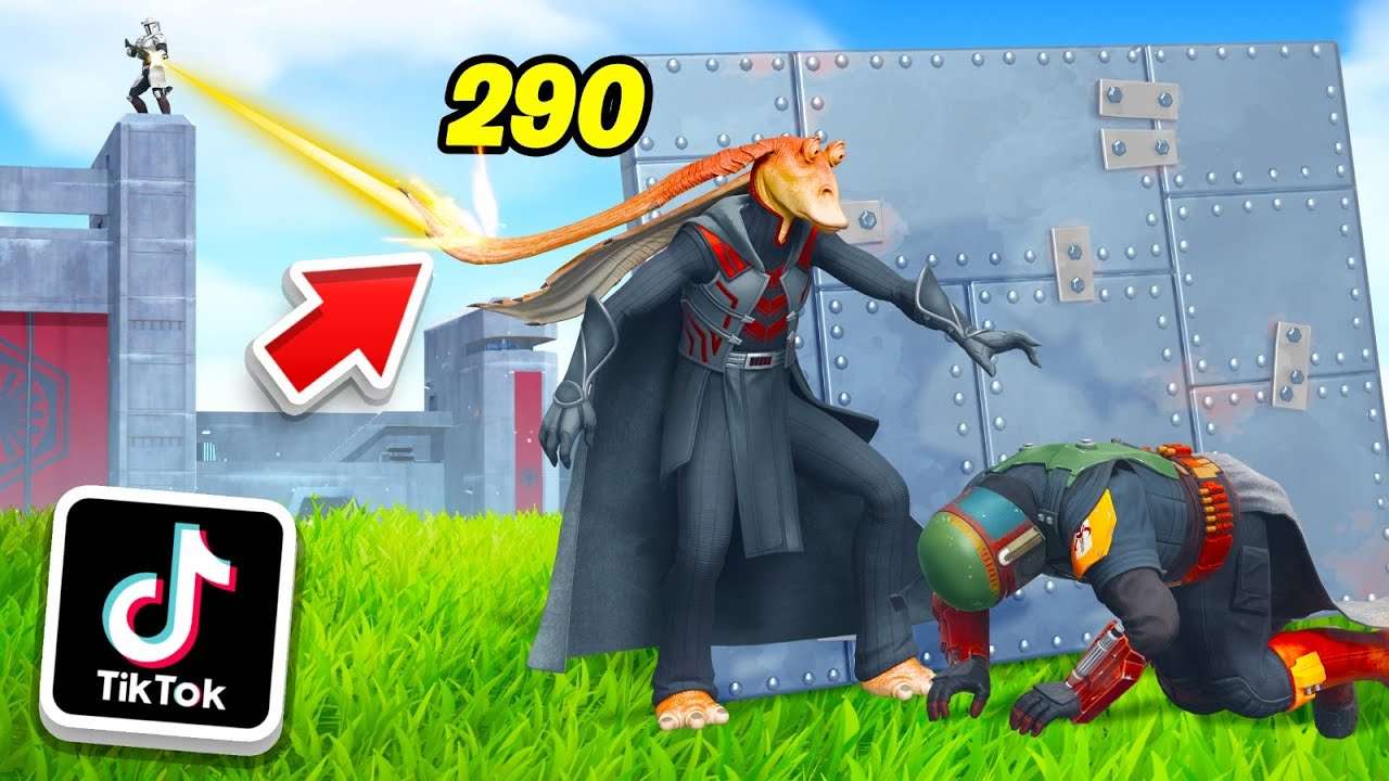 TESTEI os TIKTOKS MAIS VIRAIS do FORTNITE x STAR WARS!