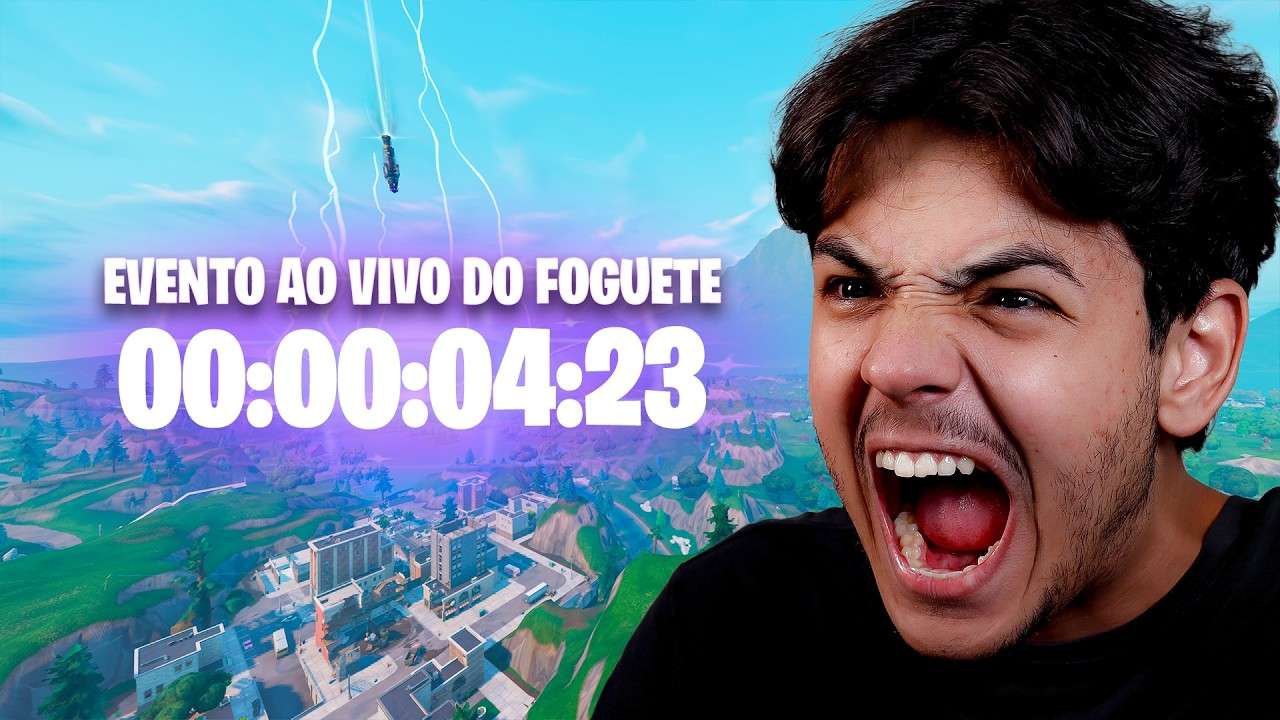 Evento Ao Vivo do FOGUETE do Fortnite