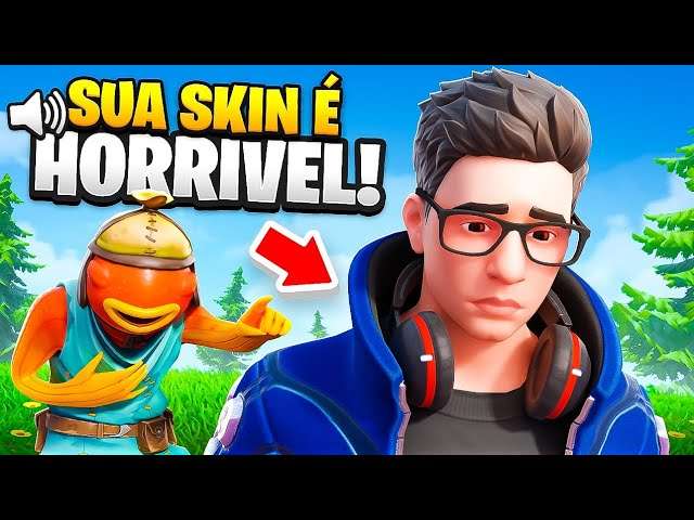 ENCONTREI UM HATER DA MINHA SKIN NO FORTNITE!