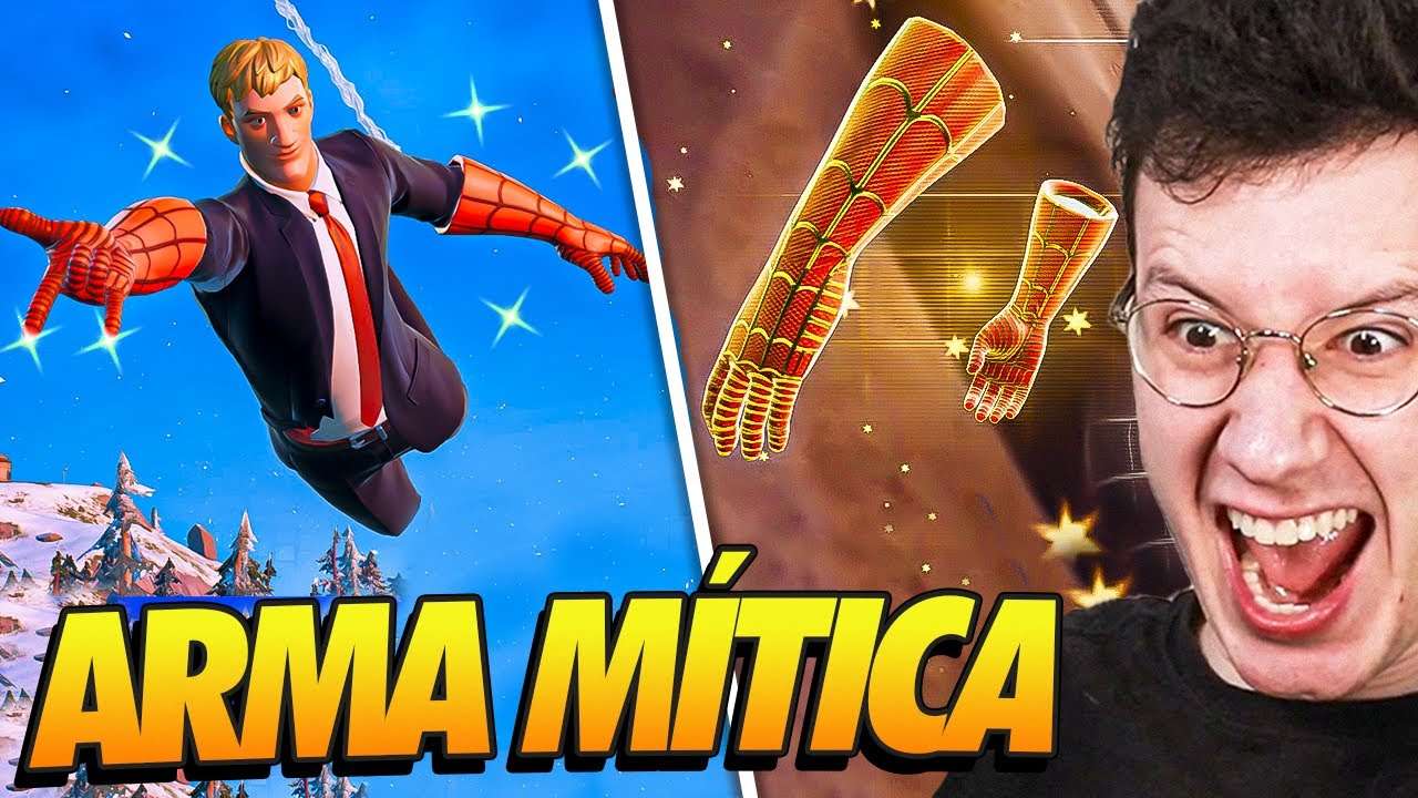 *NOVA* ARMA MÍTICA DO HOMEM ARANHA É INSANA!! - FORTNITE