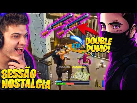 TONYBOY E A DOUBLE PUMP! SE O NINJA FALOU TA FALADO!  SESSÂO NOSTALGIA NO FORTNITE!