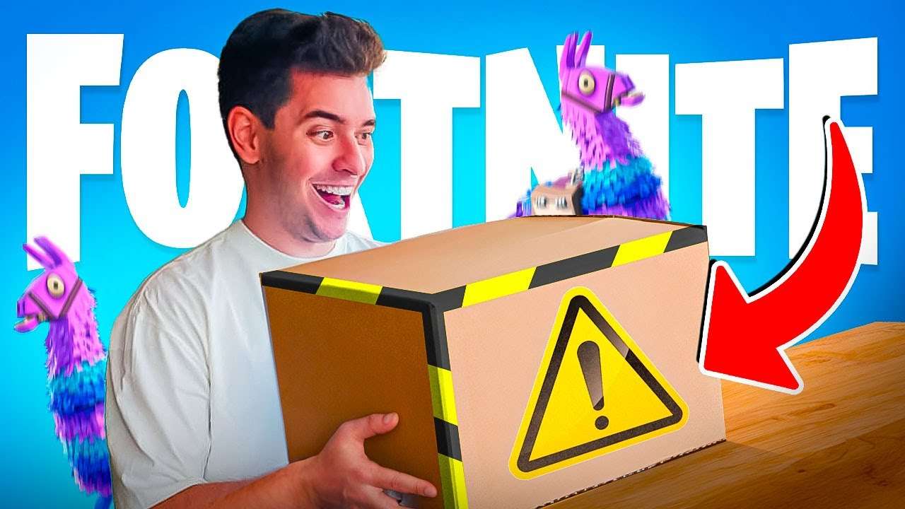 RECEBI UMA CAIXA SECRETA DO FORTNITE!