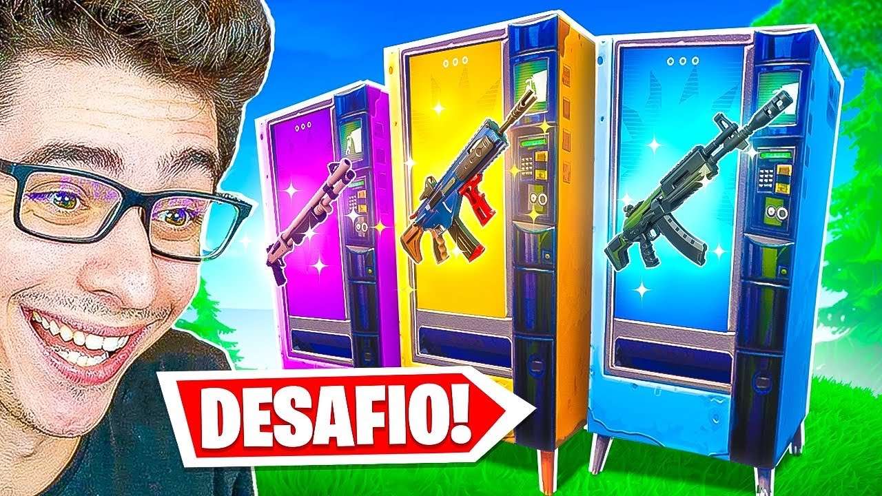 DESAFIO SÓ VALE ITENS DA MÁQUINA DE VENDA NO FORTNITE!!