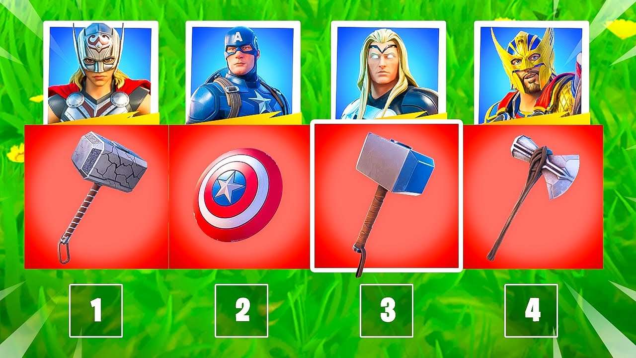DESAFIO ALEATÓRIO DO THOR AMOR E TROVÃO NO FORTNITE!