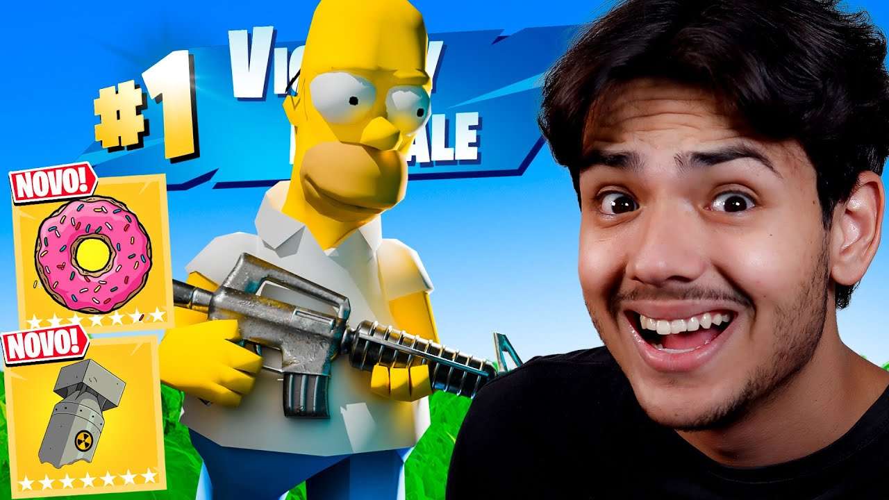 NOVA TEMPORADA DOS SIMPSONS NO FORTNITE