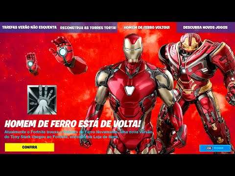 NOVO HOMEM DE FERRO E ARMADURA NO FORTNITE