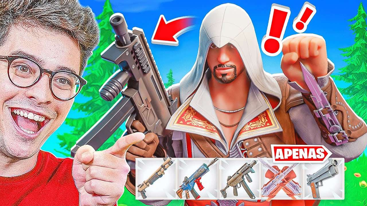 DESAFIO DO ASSASSINS'S CREED NO FORTNITE!?