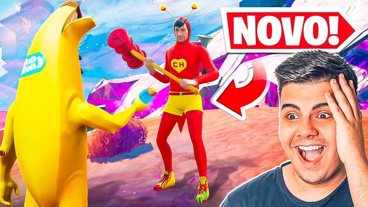 TESTE DE HUMILDADE COM O CHAPOLIN COLORADO NO FORTNITE!!