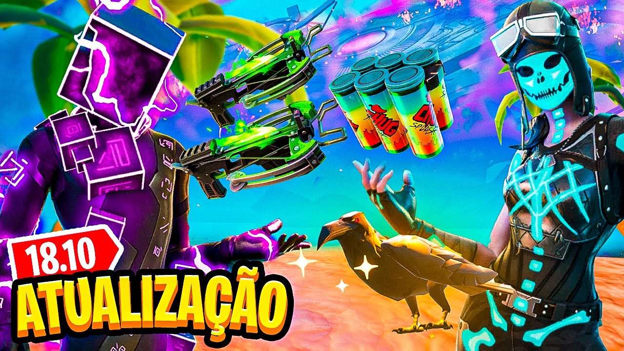 CORVO LENDÁRIO e ATUALIZAÇÃO de HALLOWEEN no Fortnite (Atualização 18.10)