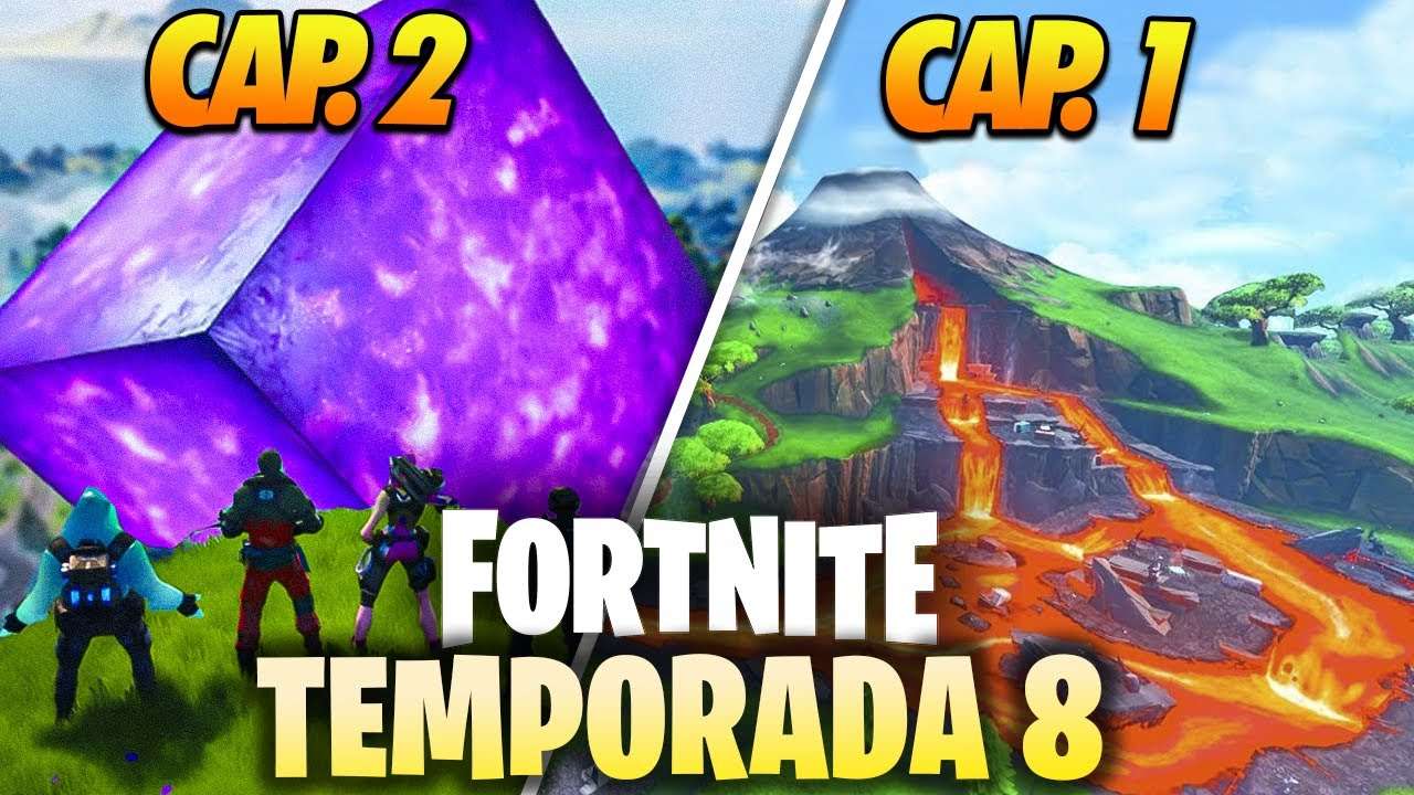 COMO ERA O FORTNITE NA TEMPORADA 8 - CAPÍTULO 1?