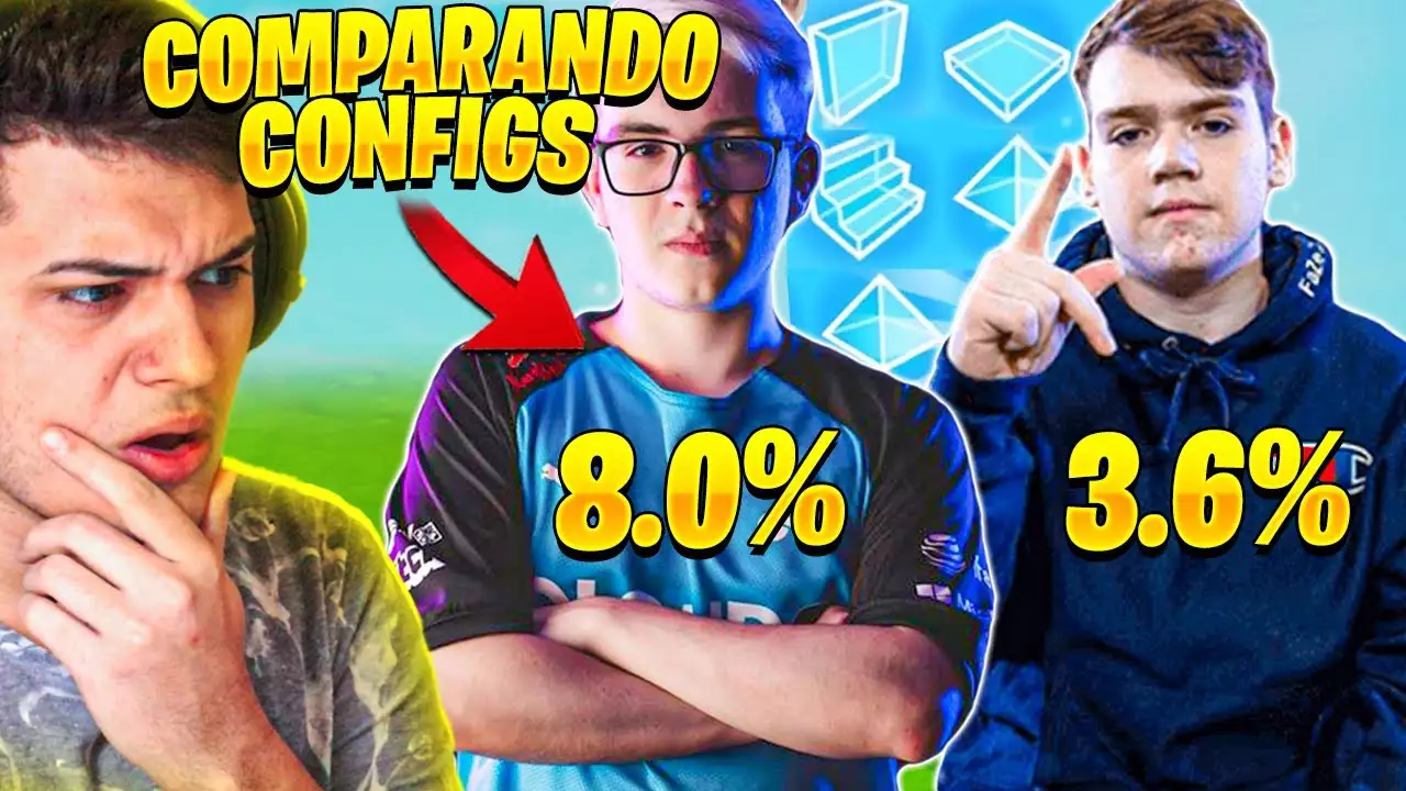 COMPARANDO AS CONFIGS DE VARIOS PRO PLAYERS! ME SURPREENDI!