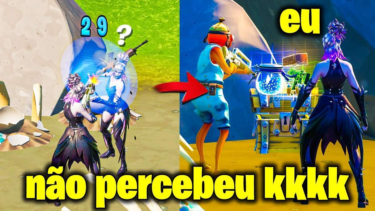 FINGI SER NPC E ACABEI COM O SERVIDOR! (desafio fortnite)