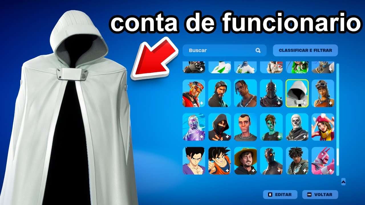 +2000 SKINS! CONTA de DESENVOLVEDOR da EPIC GAMES