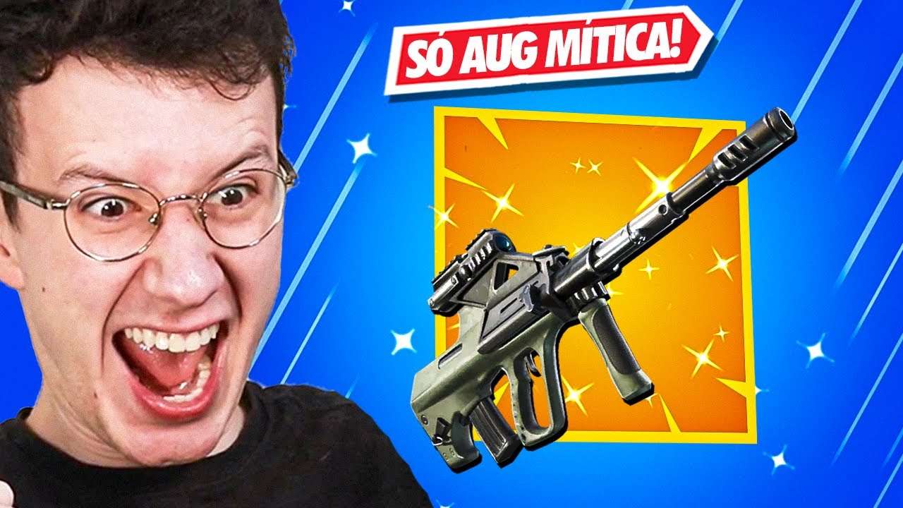 ADEUS SCAR?! DESAFIO SÓ AUG MÍTICA - FORTNITE