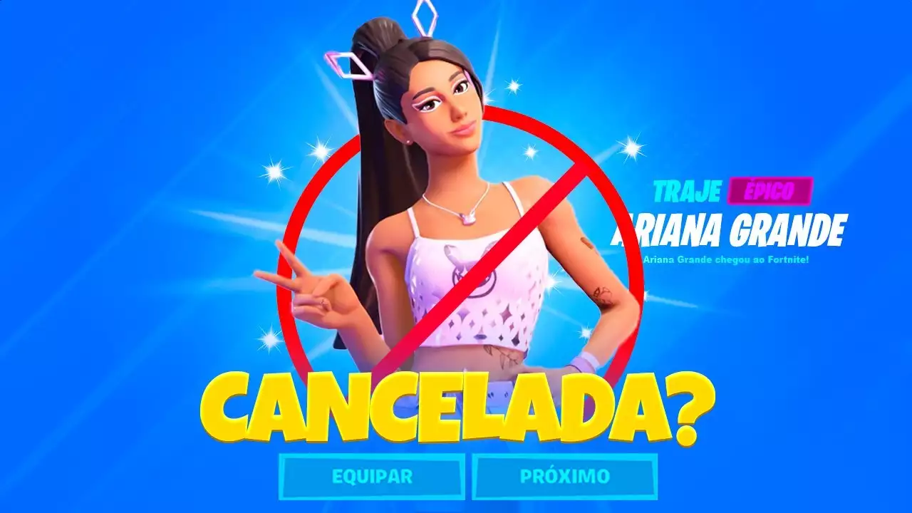 O QUE ACONTECEU COM A ARIANA GRANDE NO FORTNITE?