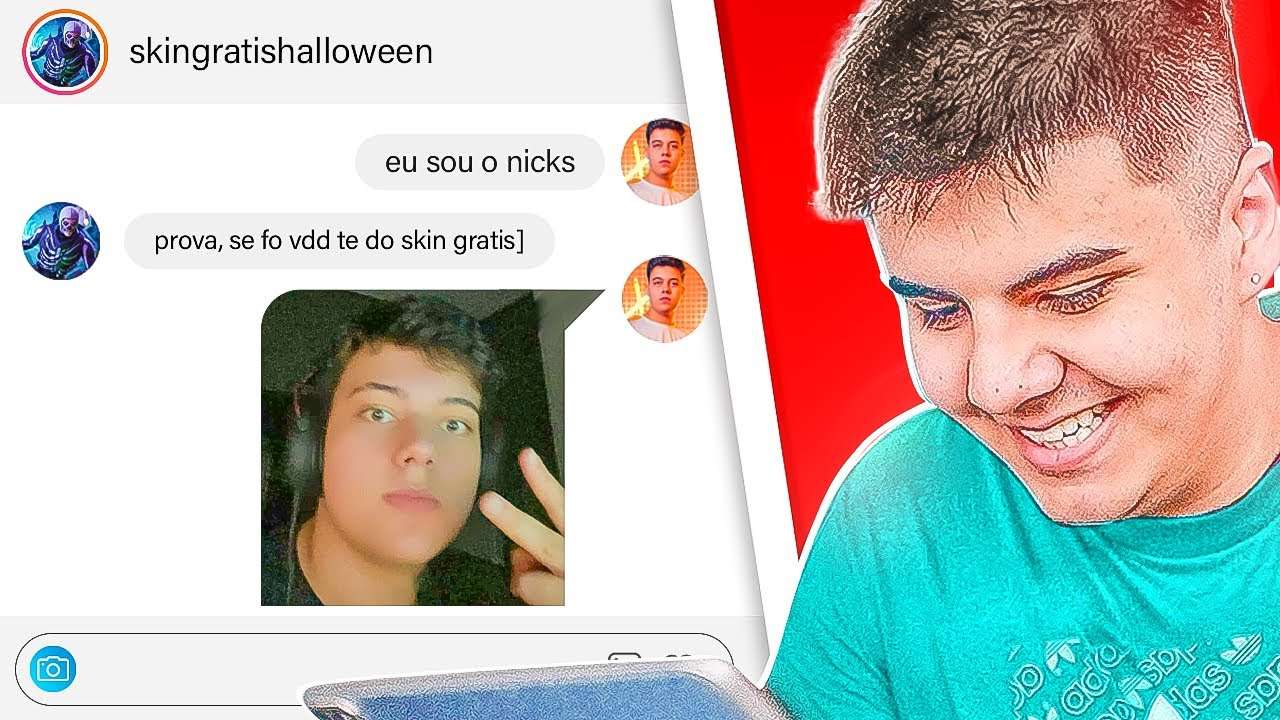 FINGI SER O NICKS E TROLEI SCAMMERS NO FORTNITE!